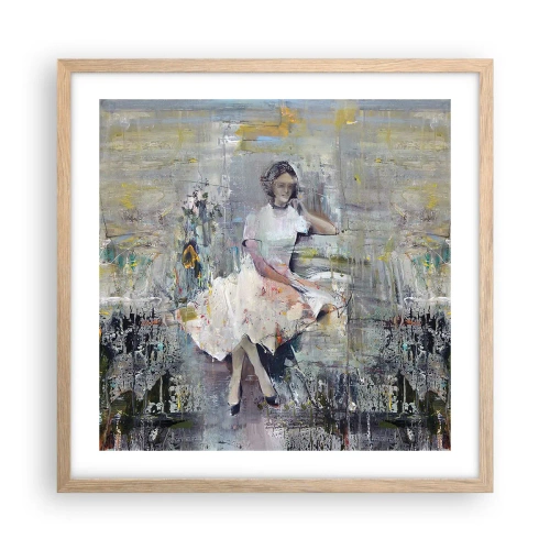 Affisch i ram av ljusek - Klassisk och modern - 50x50 cm