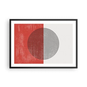 Affisch i svart ram - Mitt i prick - 70x50 cm
