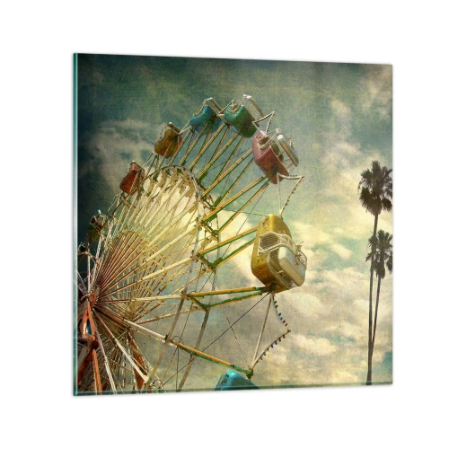 Glastavla - Bild på glas - Kommer att bli, kommer att bli kul.... - 50x50 cm