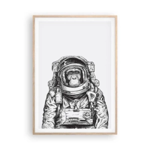 Affisch i ram av ljusek - Alternativ evolution - 70x100 cm