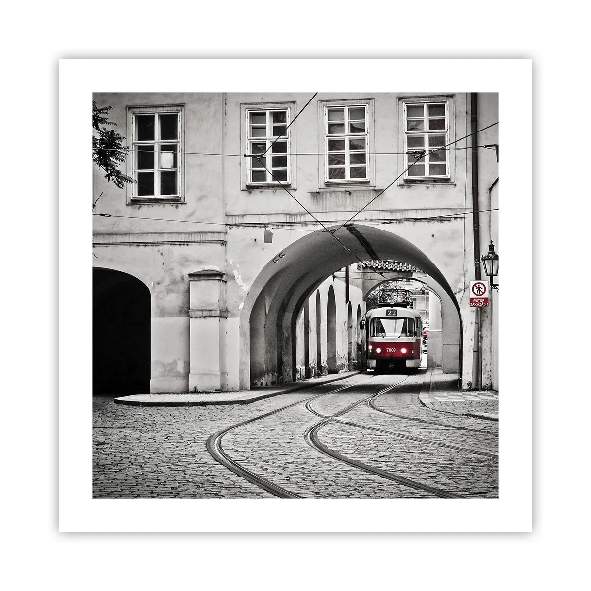 Affisch - Genom stadens labyrint - 50x50 cm