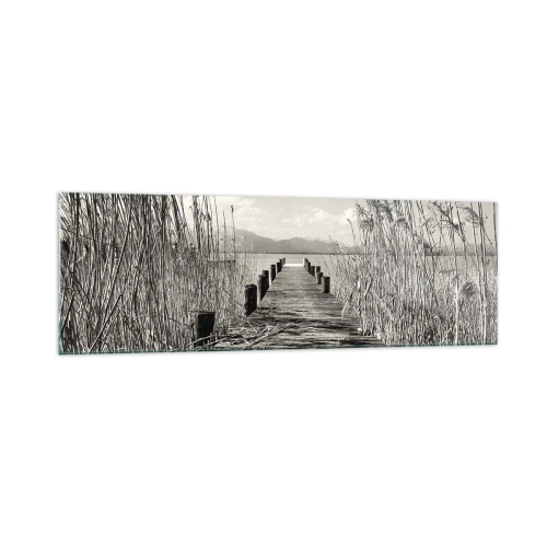 Glastavla - Bild på glas - I gräsets fristad - 160x50 cm