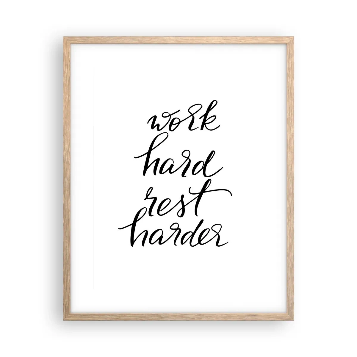 Affisch i ram av ljusek - Livsbalans - 40x50 cm