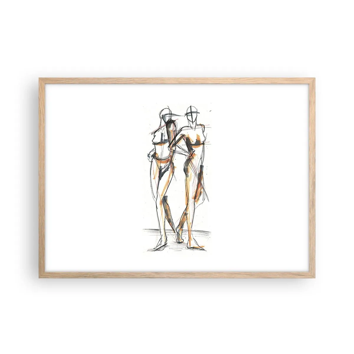 Affisch i ram av ljusek - Charmens studie - 70x50 cm