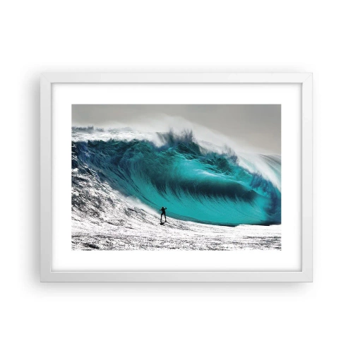 Affisch i vit ram - Utmaningen accepterad - 40x30 cm