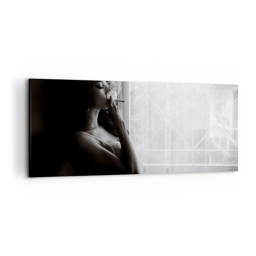 Canvastavla - Bild på duk - Ett sensuellt ögonblick - 120x50 cm