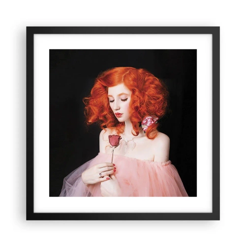 Affisch i svart ram - I Barockstil - 40x40 cm