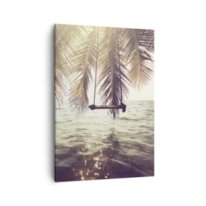 Canvastavla - Bild på duk - Gunga i molnen hur mycket du vill - 50x70 cm