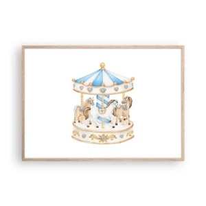 Affisch i ram av ljusek - En ljuvlig barndom - 100x70 cm