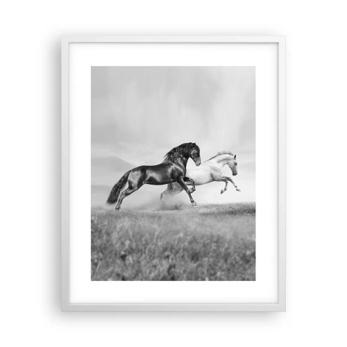 Affisch i vit ram - Änglar och demoner - 40x50 cm