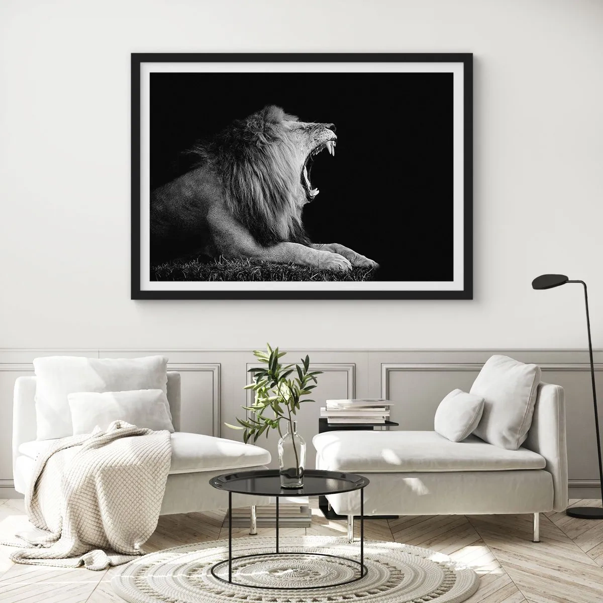 Affisch i svart ram - Utan någon tvekan - 40x30 cm