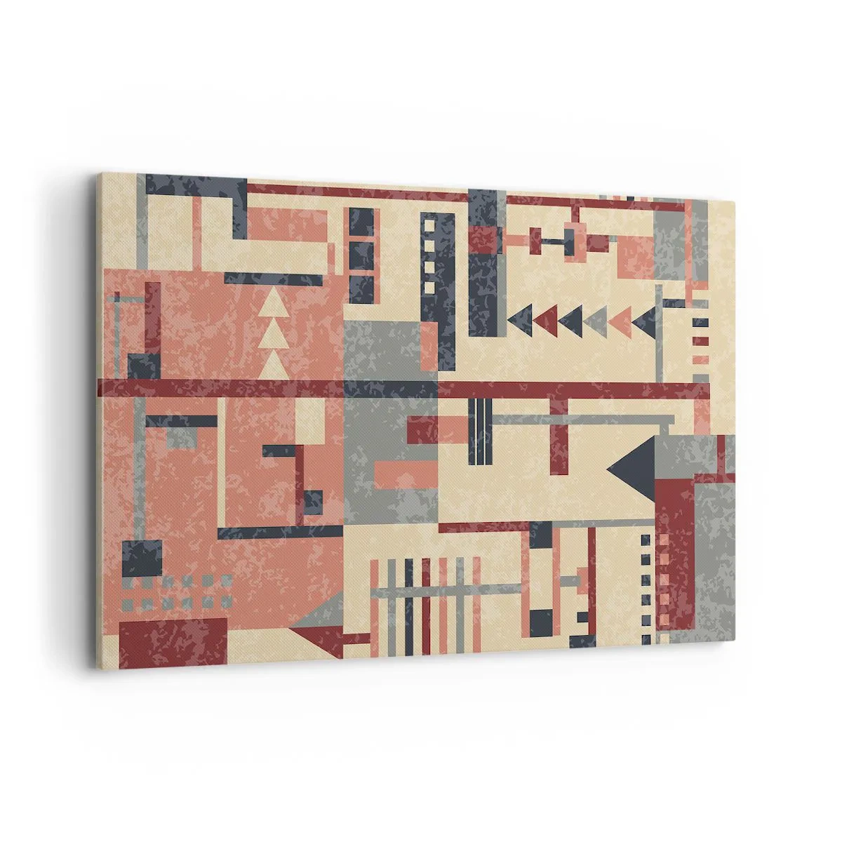Canvastavla - Bild på duk - Kombination av vertikala och horisontella element - 120x80 cm