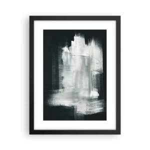 Affisch i svart ram - Vävd av det vertikala och horisontella - 30x40 cm