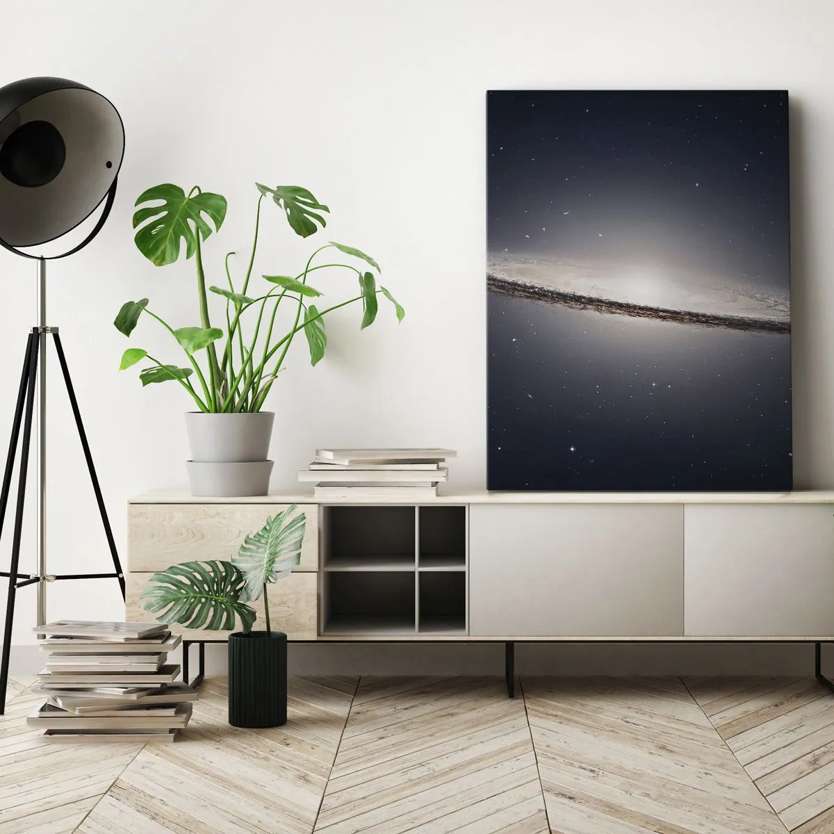 Canvastavla - Bild på duk - En gång i en galax långt, långt borta.... - 70x100 cm