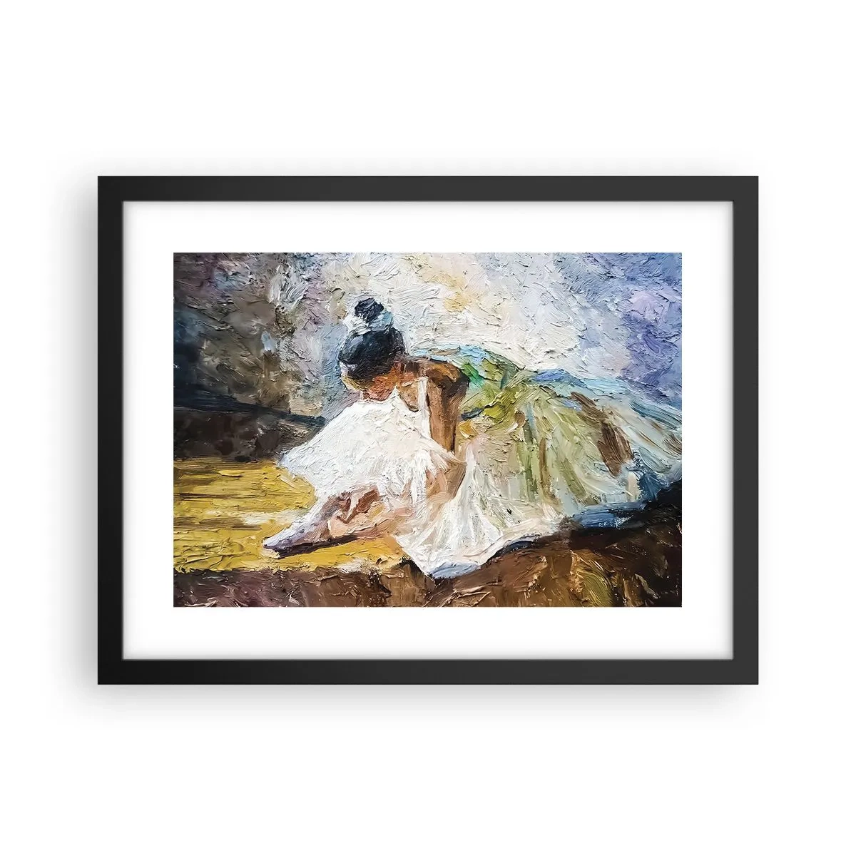 Affisch i svart ram - Från Degas tavla - 40x30 cm