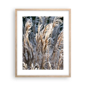 Affisch i ram av ljusek - Frostprydda - 40x50 cm