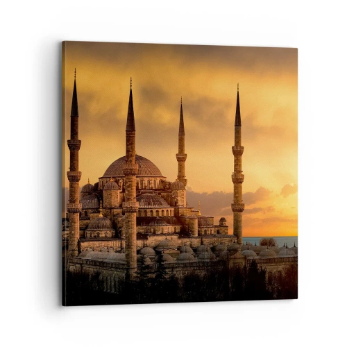 Canvastavla - Bild på duk - Gud är stor - 70x70 cm