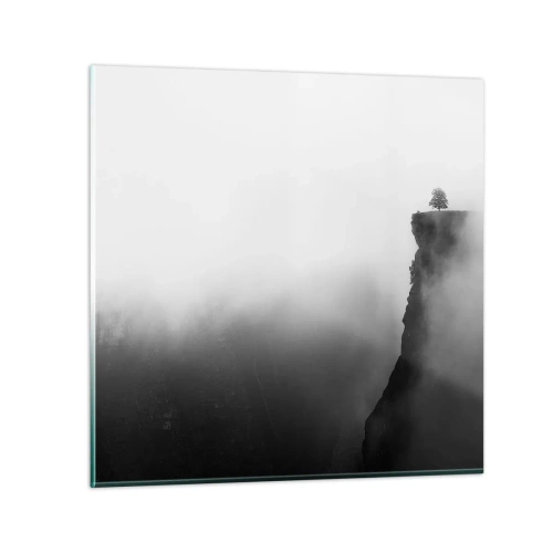 Glastavla - Bild på glas - På världens gräns - 50x50 cm