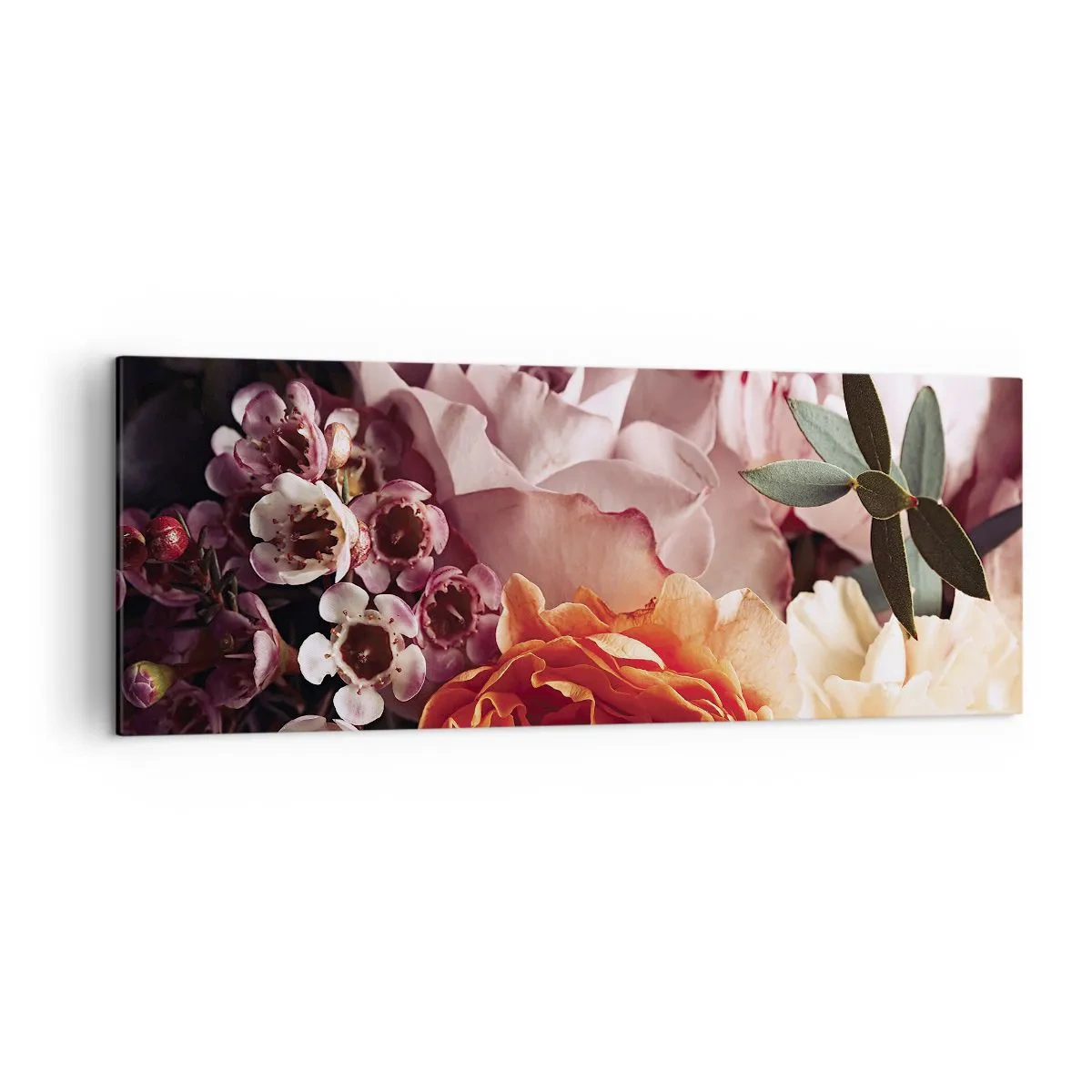Canvastavla - Bild på duk - Omgärdade av skönhet - 140x50 cm
