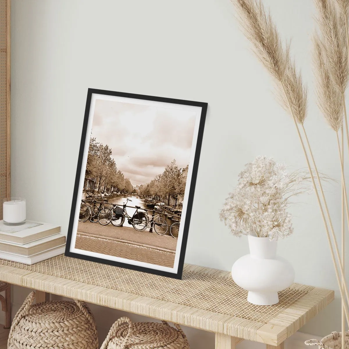 Affisch i svart ram - Holländsk stämning - 70x100 cm