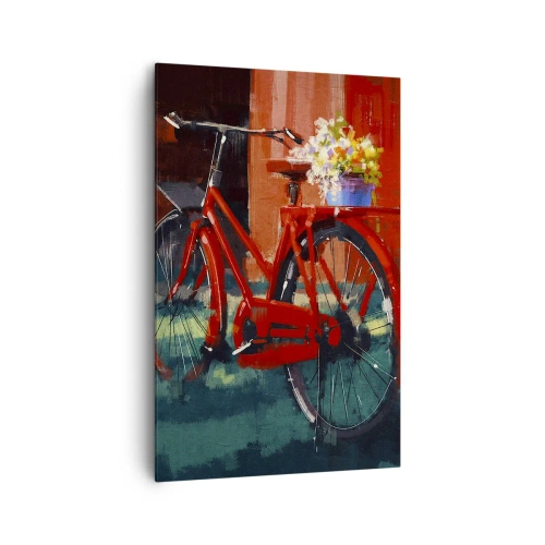 Canvastavla - Bild på duk - I want to ride my bicycle - 80x120 cm