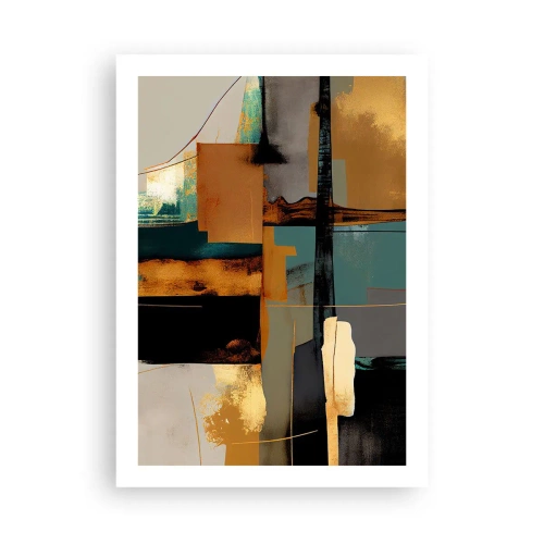Affisch - Abstraktion - ljus och skugga - 50x70 cm