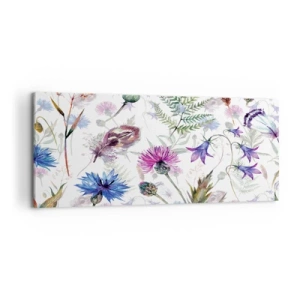 Canvastavla - Bild på duk - Polska örter - 120x50 cm
