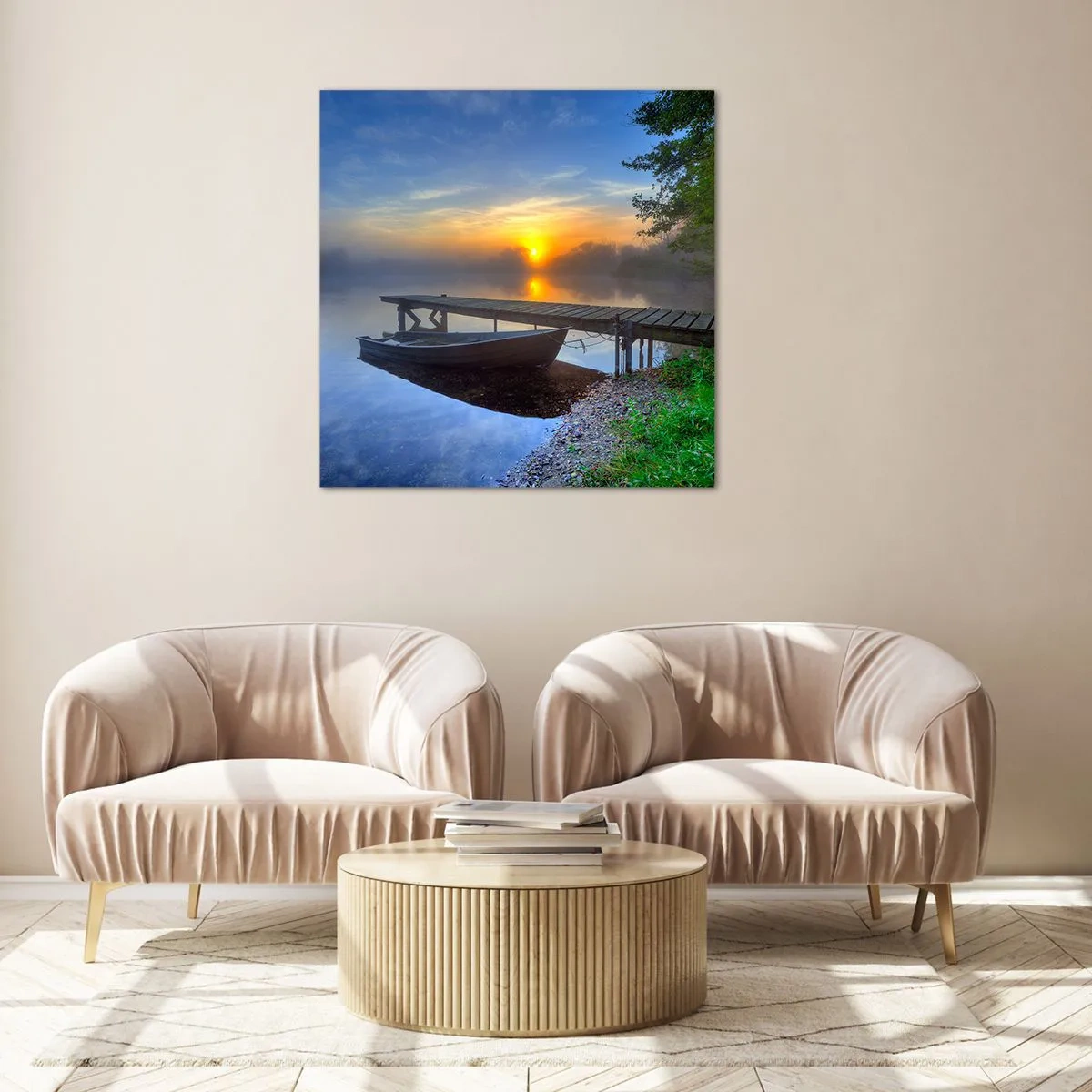 Glastavla - Bild på glas - Det vanliga förvandlas till det magiska - 30x30 cm