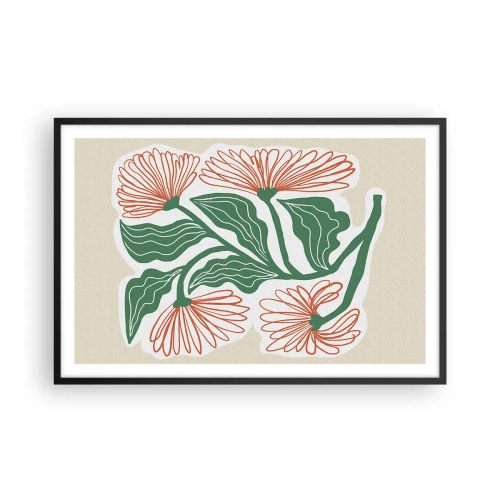 Affisch i svart ram - Folkligt och modernt - 91x61 cm