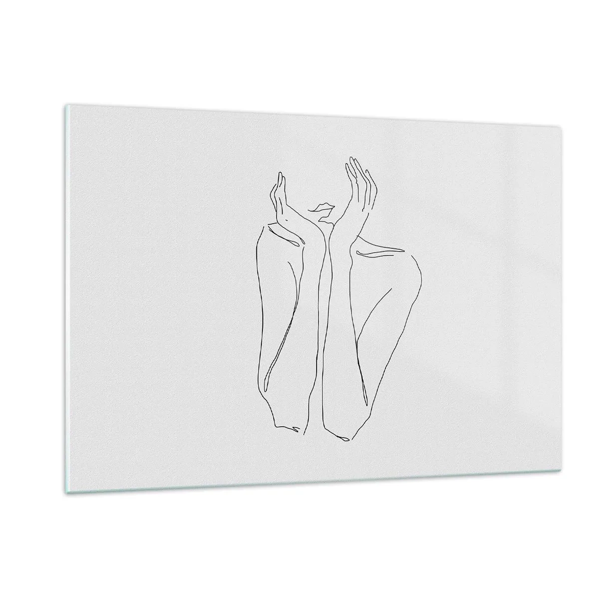 Glastavla - Bild på glas - Vad flickorna drömmer om - 120x80 cm