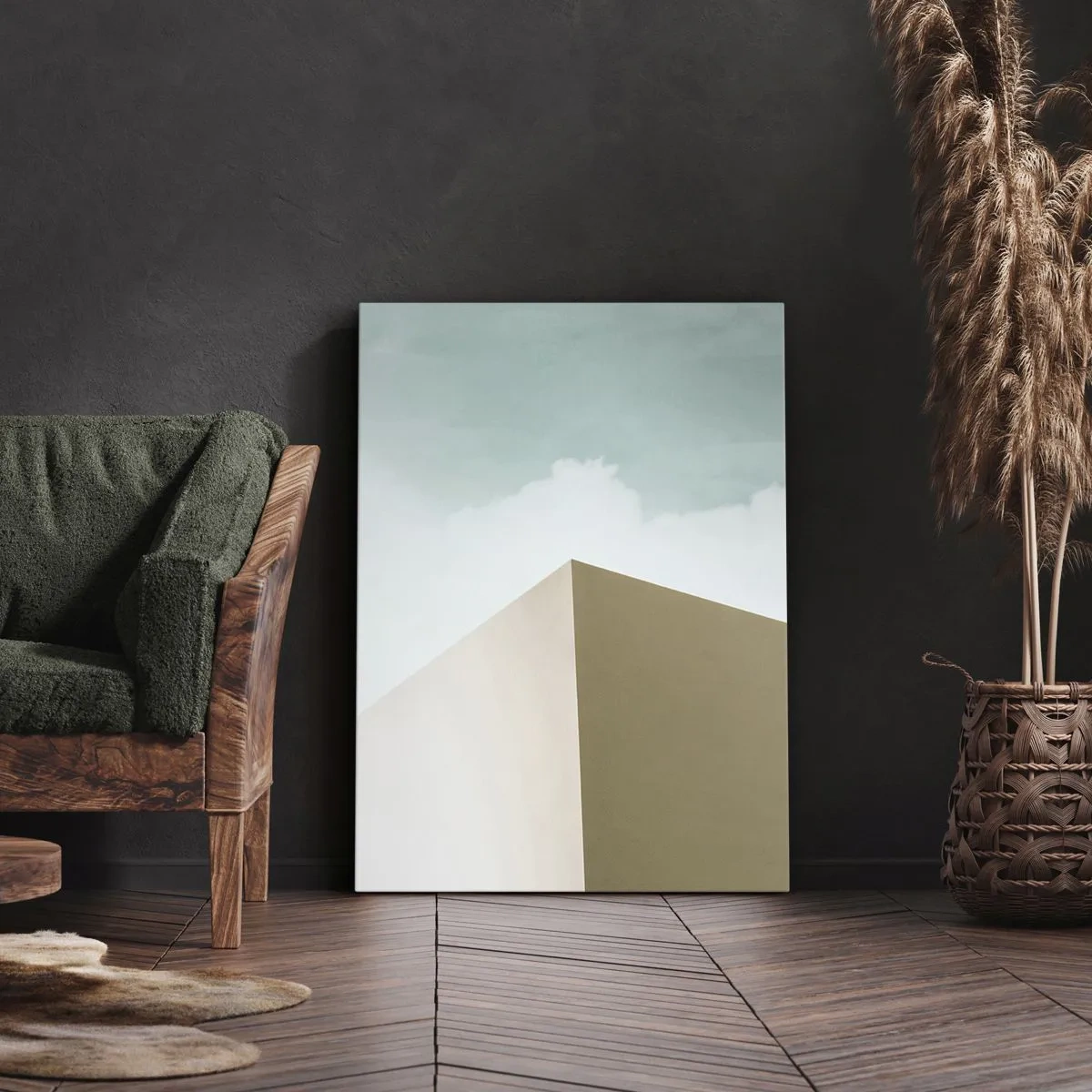 Canvastavla - Bild på duk - Geometri av en solig sommar - 80x120 cm