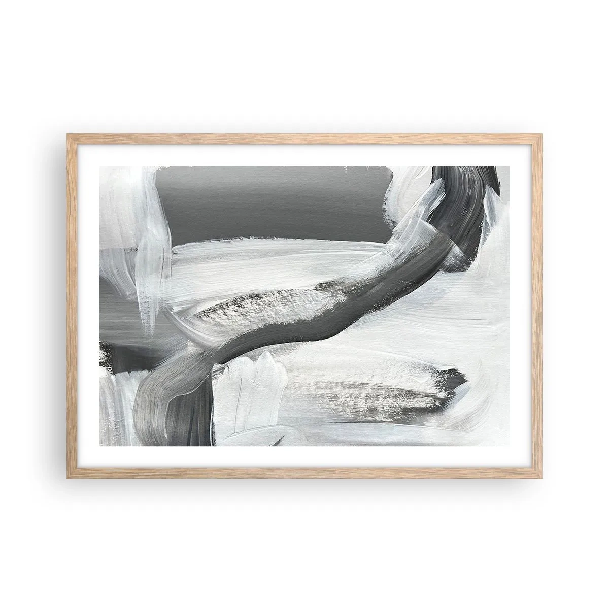 Affisch i ram av ljusek - Med bestämd rörelse - 70x50 cm