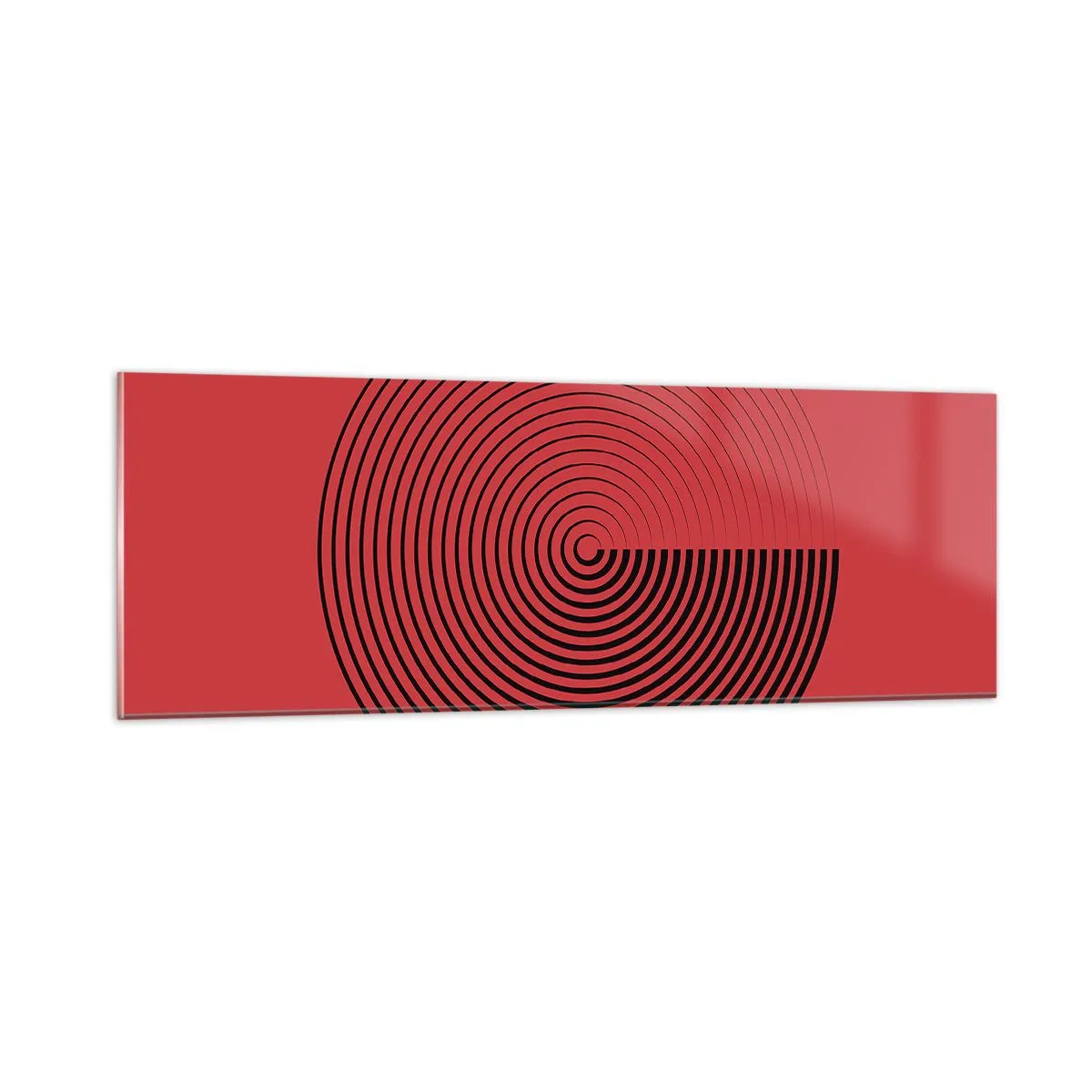 Glastavla - Bild på glas - Cirkulär rörelse - 90x30 cm