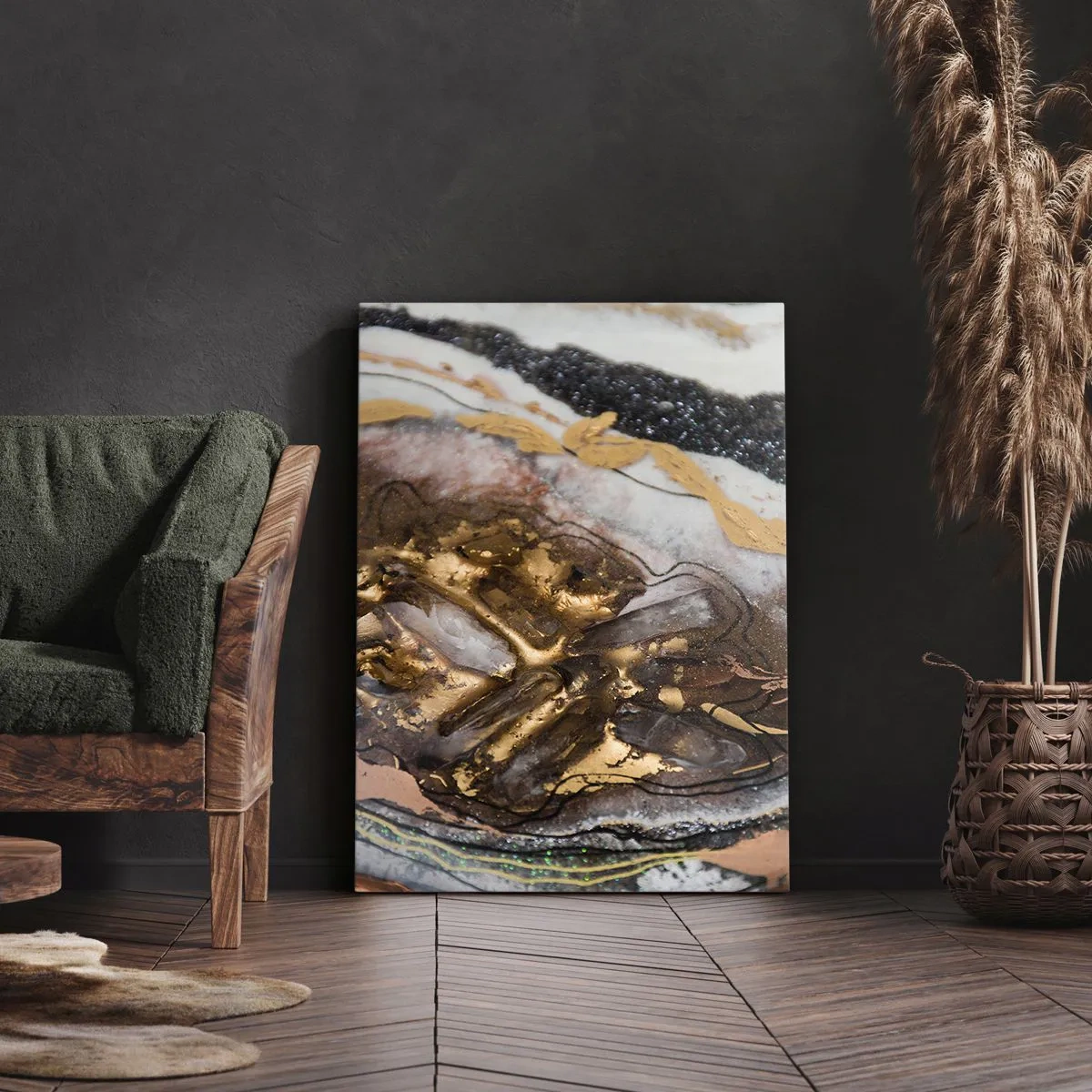 Canvastavla - Bild på duk - Jordens element - 50x70 cm