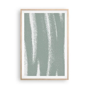 Affisch i ram av ljusek - Abstraktion i vinterstämning - 61x91 cm