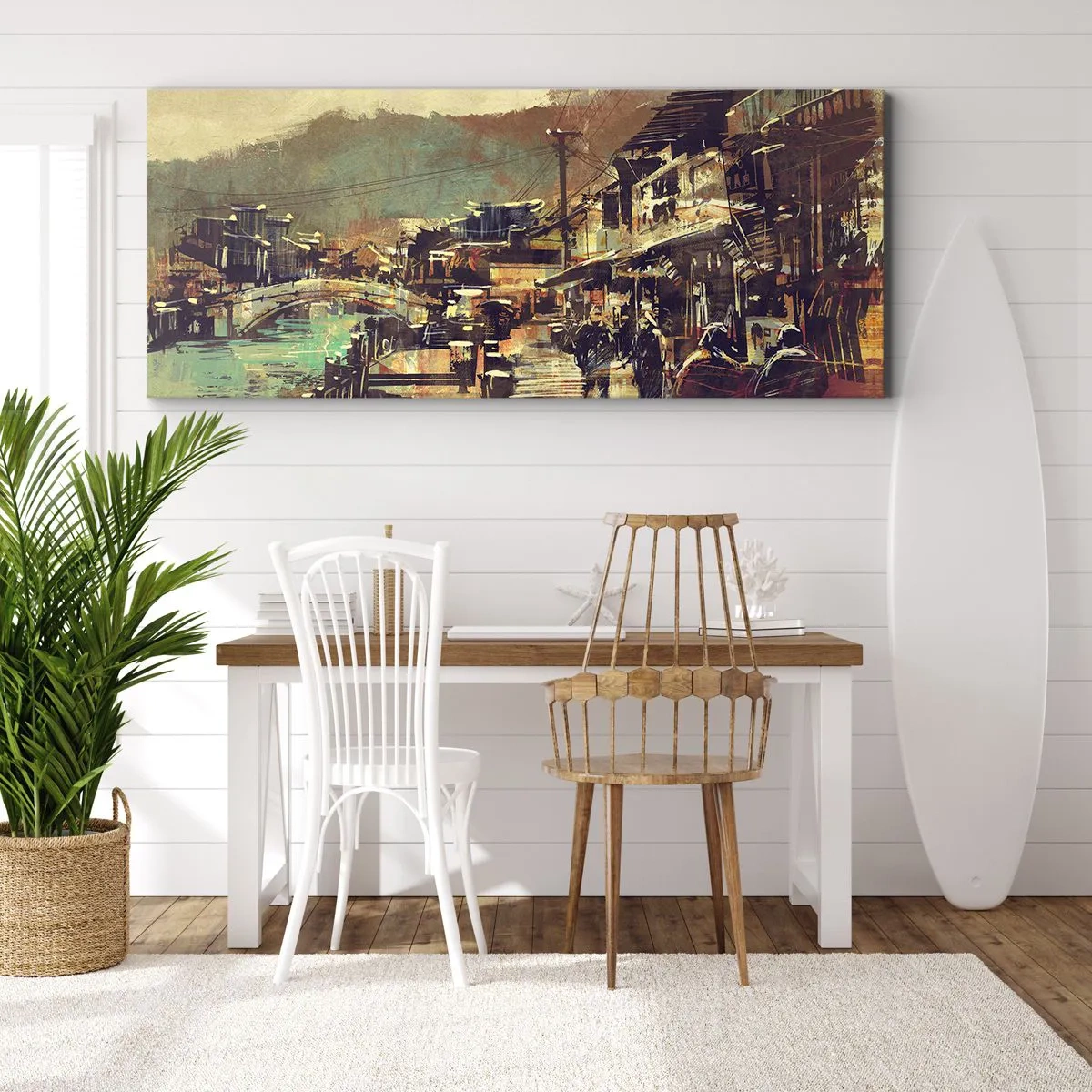 Canvastavla - Bild på duk - Livet som gråskalans rikedom - 100x40 cm