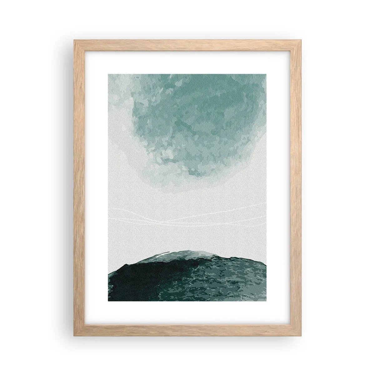 Affisch i ram av ljusek - Ett möte med dimma - 30x40 cm