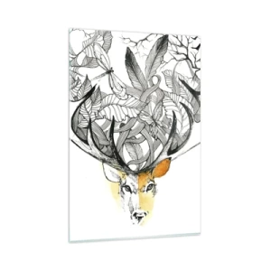 Glastavla - Bild på glas - Ymnighetshorn - 80x120 cm