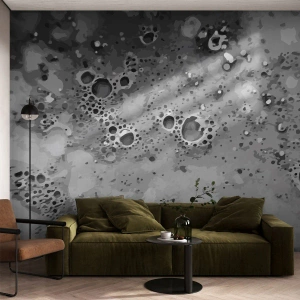 Fototapet Premium Canvas - Som månlandskap - Sammansättning, Bit, Grafik - 100x70 cm