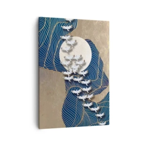 Canvastavla - Bild på duk - Frihet, vandring, gemenskap - 50x70 cm