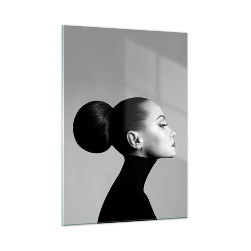 Glastavla - Bild på glas - Samtida Nefretete - 50x70 cm
