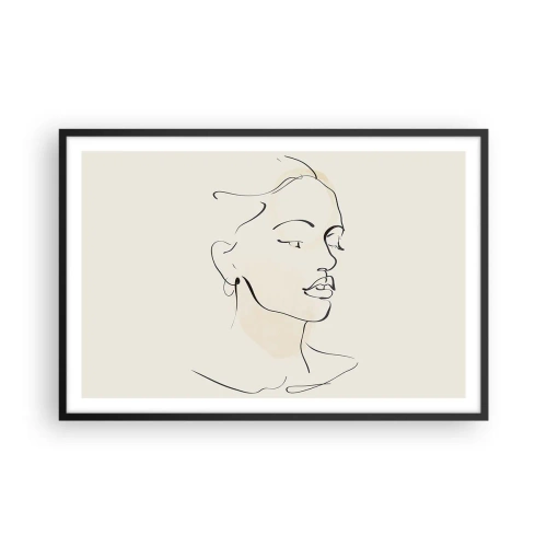 Affisch i svart ram - Säkra drag - 91x61 cm