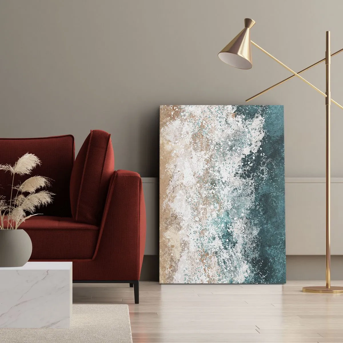 Canvastavla - Bild på duk - Berättelser från havet - 45x80 cm