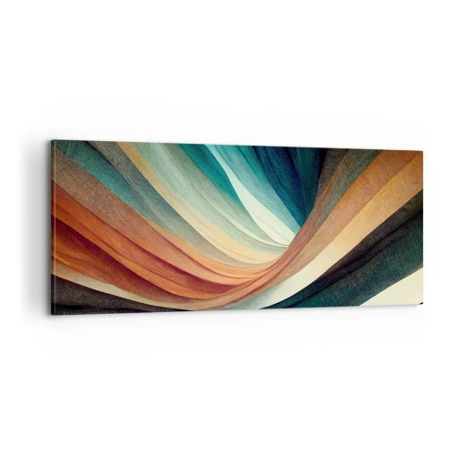 Canvastavla - Bild på duk - Vävd av färger - 100x40 cm