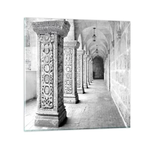 Glastavla - Bild på glas - Och vart tar det vägen? - 50x50 cm