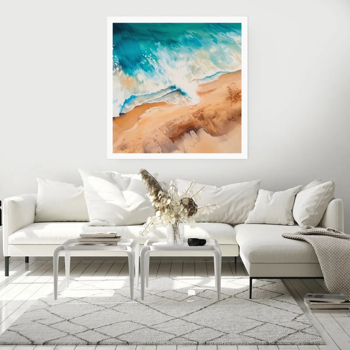 Affisch - Den återkommande vågen - 50x50 cm