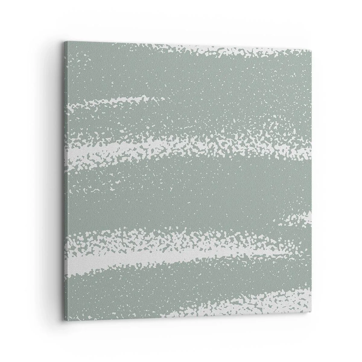 Canvastavla - Bild på duk - Abstraktion i vinterstämning - 60x60 cm