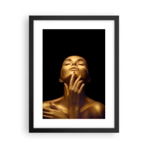 Affisch i svart ram - Som guldsilke - 30x40 cm