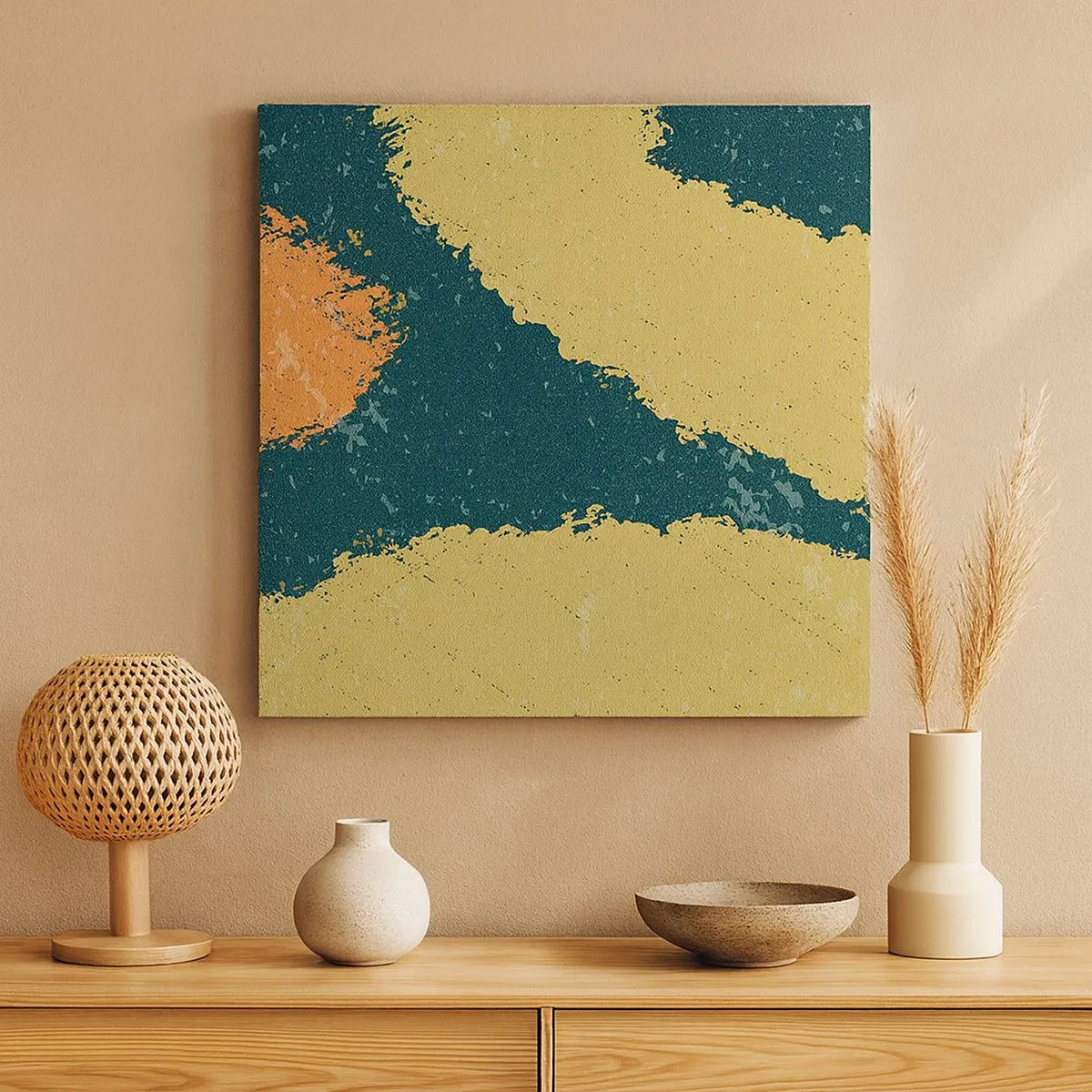 Canvastavla - Bild på duk - Abstraktion - i slow motion - 30x30 cm