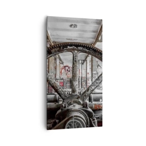 Canvastavla - Bild på duk - Fabrikens hemliga liv - 55x100 cm